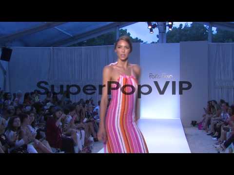 Models walk the runway during the Poko Pano - Mercedes-Be...