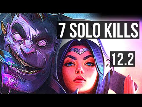 MUNDO vs IRELIA (TOP) | 7 solo kills, Rank 8 Mundo, Godlike | KR Master | 12.2