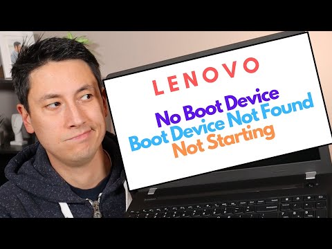 How To Fix Lenovo No Boot Device - Boot Device Not Found Error