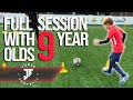 COACHING TWO 9 YEAR OLDS❗️😱| Full Training Session⚽️ | Joner Football
