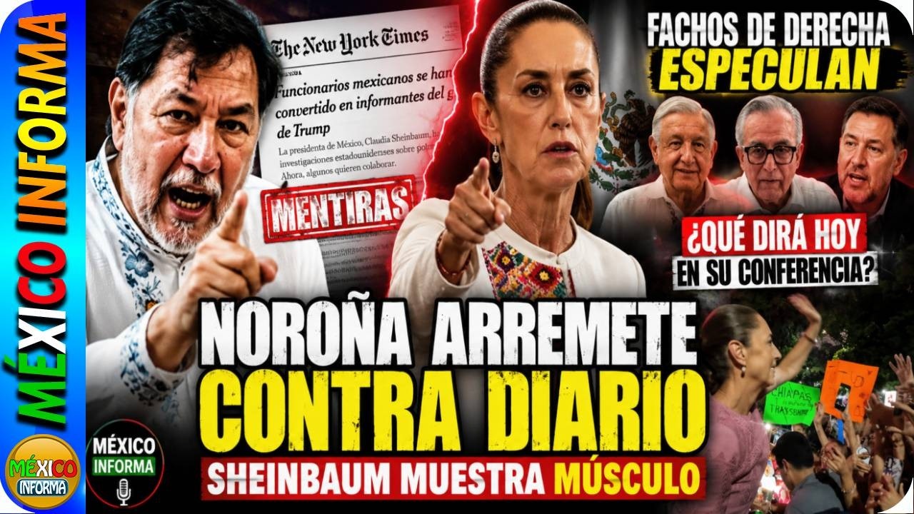 NYT AFIRMA QUE FUNCIONARIOS MEXICANOS COLABOR4N CON TRÜMP. NOROÑA SALE A DECIR QUE SON MENTIRAS.