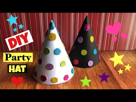 Diy birthday cap | diy party hat | how to make birthday cap | salmarts