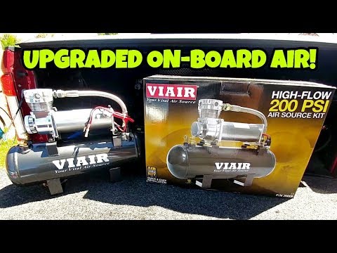 Adding On-Board Viair Compressor to the Ford F450/ 200PSI 20008 Air Source Kit