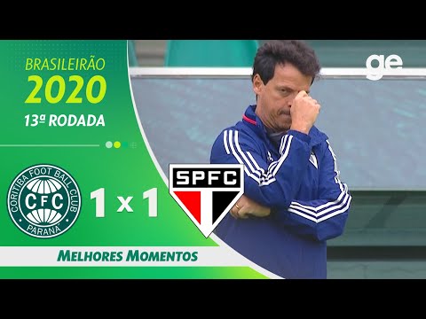 Gols e lances de Coritiba x São Paulo