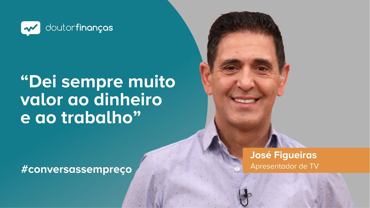 Imagem de um smartphone onde se vê o programa Conversas sem Preço com a entrevista a José Figueiras, apresentador de TV