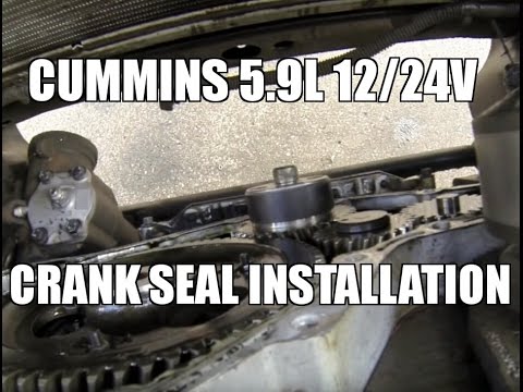 Dodge Ram 3500 Cummins 5 9 12V/24V Diesel Front Crank Seal & Wear Sleeve Install