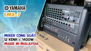 Video thumbnail for Yamaha EMX-7 // Mixer 12 Ngõ Vào Liền Công Suất 1400w - Tích Hợp Effect + DSP #V46 by Hoàng Tùng Audio - Đà Nẵng