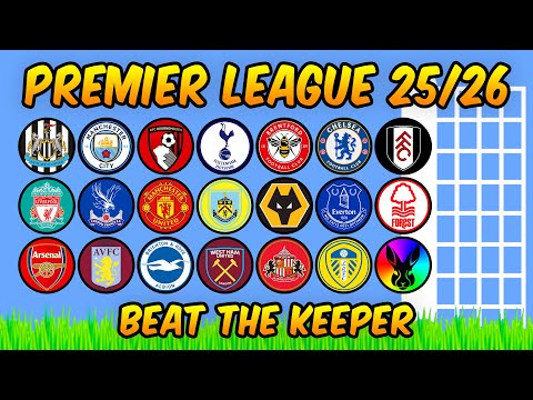 Beat The Keeper - Premier League 2025/26 - Algodoo Marble Race