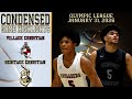 Pallacanestro HS Village Christian Contro Heritage Christian Olympic League Partita Condens