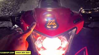 Exciter 150 2015 độ đèn bi cầu led B11 55w tại Cần Thơ