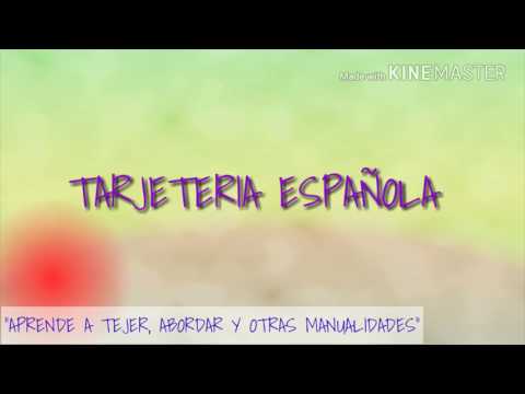NUEVA TÉCNICA 😍😍😍💖💖"TARJETERIA ESPAÑOLA"