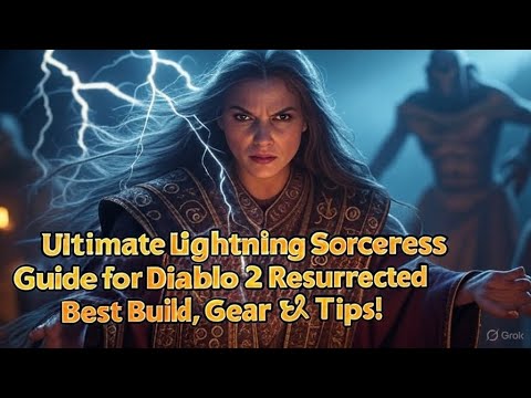 Ultimate Lightning Sorceress Guide for Diablo 2 Resurrected 🔥 Best Build, Gear & Tips!