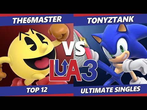 LEVELUP Arena 3 Top 12 - The6Master (Pac-Man) Vs. TonyZTank (Sonic) SSBU Ultimate Tournament