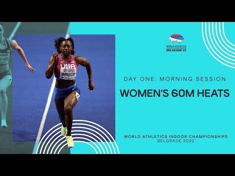 Mikiah Brisco runs 7.03 to lead the women's 60m heats | World Indoor Championships Belgrade 22