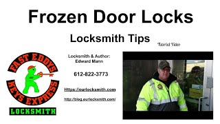 Frozen Door Locks | @fasteddyskeysexpress​ @EdwardMann