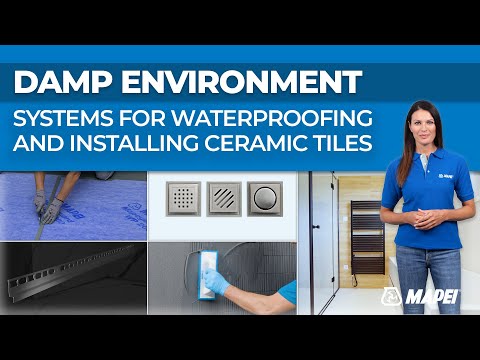 Waterproofing and installing tiles | Damp environments, showers | Mapei & Profilpas
