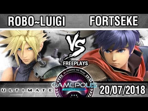 [GAMEPOLIS 2018] Robo~Luigi (Cloud) vs ForTseKe (Ike) - SSBU E3 Demo - Freeplays