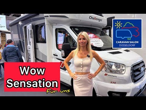 NEU ?🤩 Challanger 270 mit Einzel-Hubbett Variante | Graphite Edition | Caravan Salon 2025