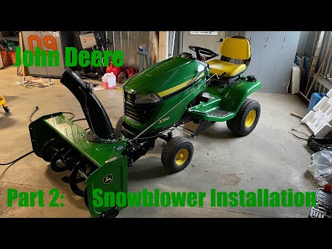 John Deere Part 2:  Snowblower Installation 