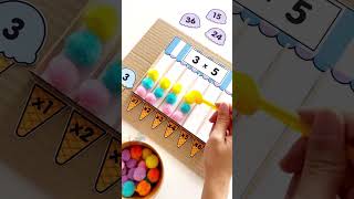Kids Activity 🧩 | Ice Cream Sundae Math #printables #chanafavors #kidsactivities #numbers
