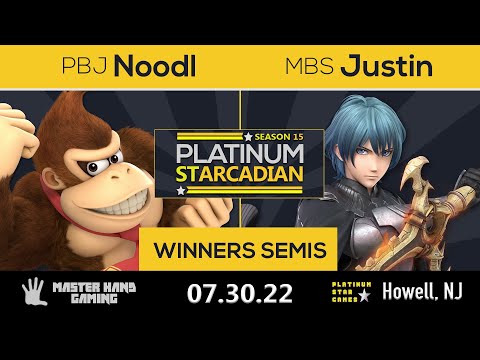 Platinum Starcadian S15 - Justin (Byleth) Vs. PBJ | Noodl (Donkey Kong) - W Semifinals