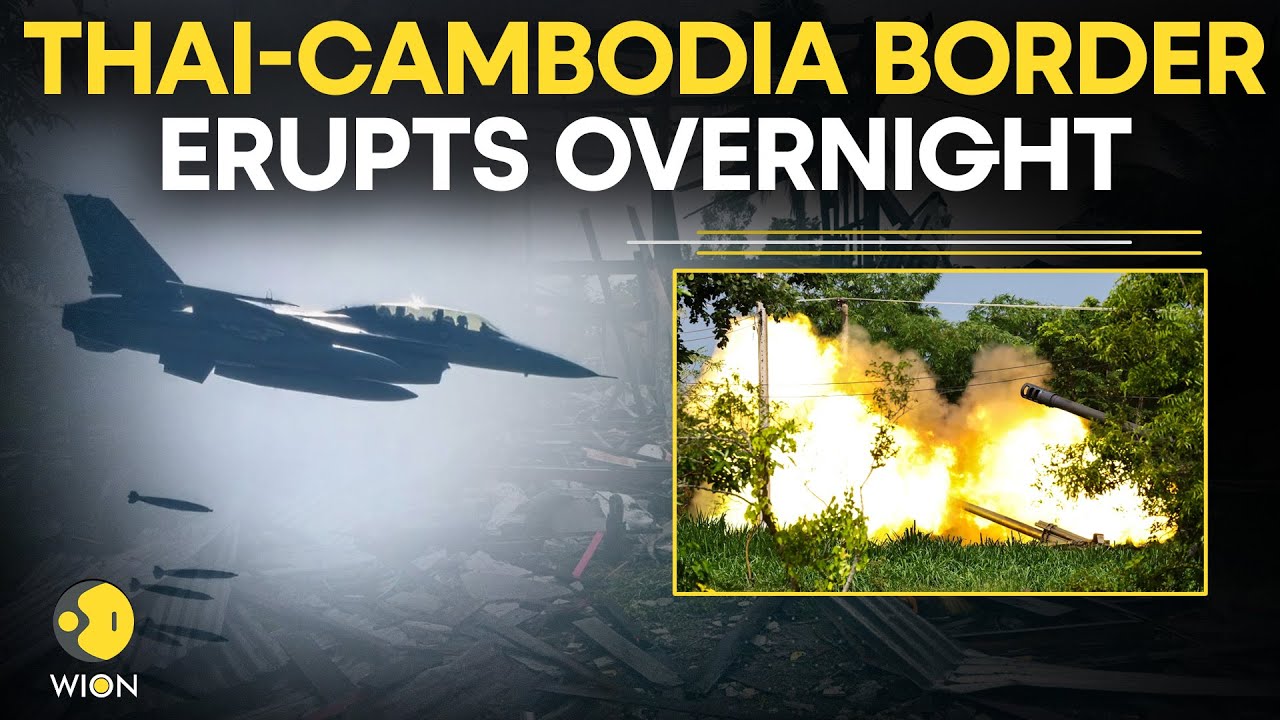 Thailand Strikes Cambodia LIVE: Overnight Rocket Fire at the Thai-Cambodia Border | WION Live
