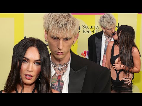 Machine Gun Kelly DYES TONGUE BLACK, Makes Out With Megan Fox at BBMAs