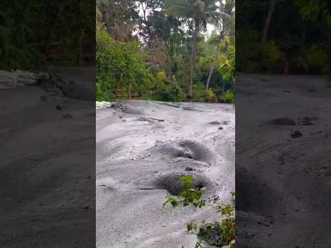 Lahar flow from Mt. Kanlaon, Mt. Kanlaon Eruption June 2024 #lahar #mtkanlaon #eruption #kanlaon