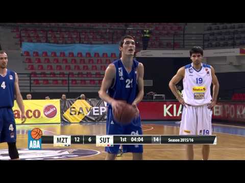 ABA Liga 2015/16, Round 19 match: MZT Skopje Aerodrom - Sutjeska (12.1.2015)