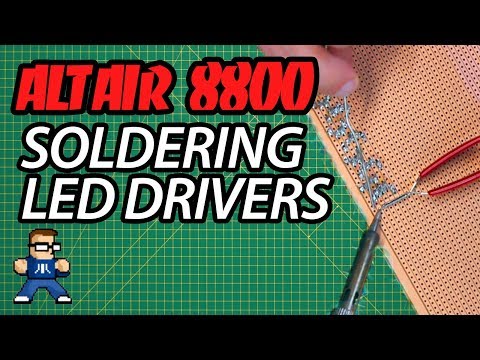How To Build An Altair 8800 Replica: Soldering LED Drivers