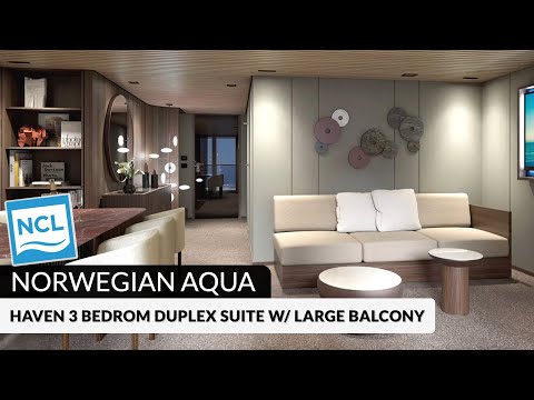 Norwegian Aqua | The Haven 3-Bedroom Duplex Suite with Large Balcony Tour & Review | 4K