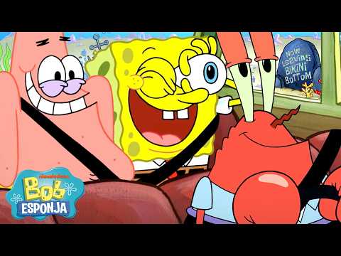 Bob Esponja | Cada vez que Bob Esponja sale de Fondo de Bikini 🚌 | Bob Esponja en Español