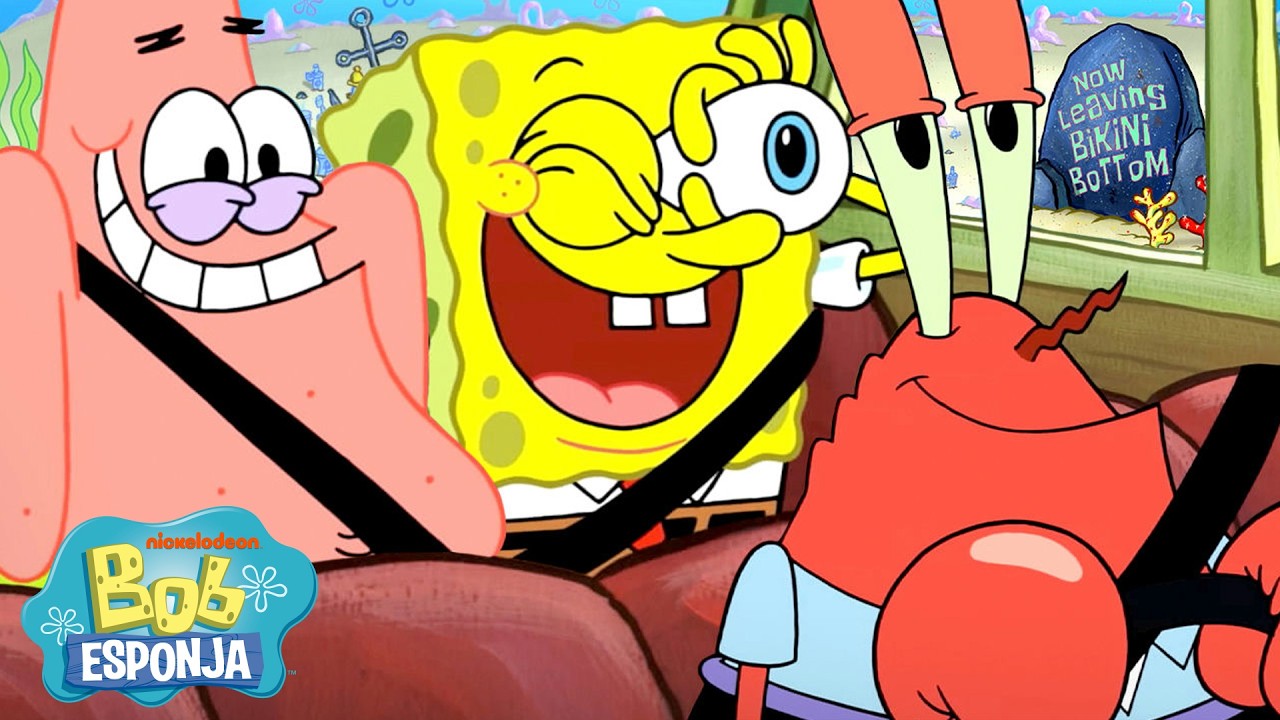 Bob Esponja | Cada vez que Bob Esponja sale de Fondo de Bikini 🚌 | Bob Esponja en Español