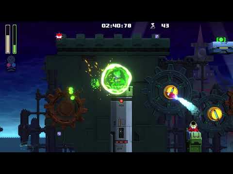 Mega Man 11 - Gear Fortress Stage 1 Jump Saver Silver