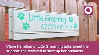 Claire Hamilton, Little Dog Grooming, talks about starting her business - subtitles
