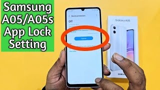 Samsung A05 / A05s App Lock Setting | Secure folder lock