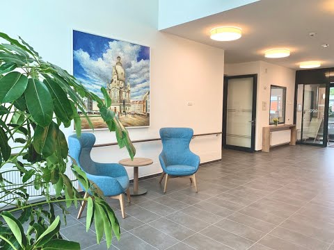 Innenansichten einer Seniorenresidenz mit einem Bilderkonzept gez. DERBILDERMANN. Juli 2020