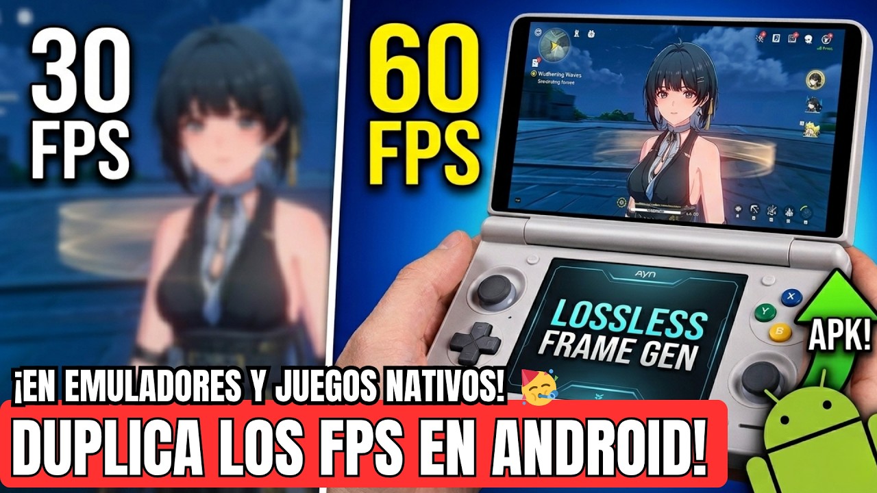 🤯 Esto podría cambiar el gaming en Android | LSFG (Frame Generation)