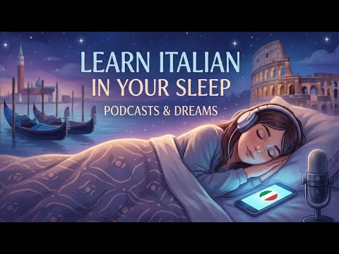 Learn Italian While You Sleep 😴 8 Hours of Italian Podcasts & Soft Piano 🎧🇮🇹