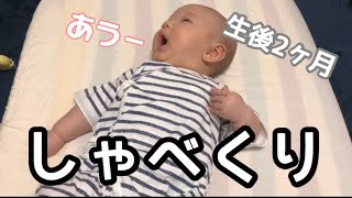 【育児Vlog】赤ちゃんのおしゃべり【生後2ヶ月】