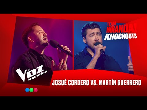 Josué Cordero vs. Martín Guerrero - Team Miranda! - Knockouts - La Voz Argentina 2025