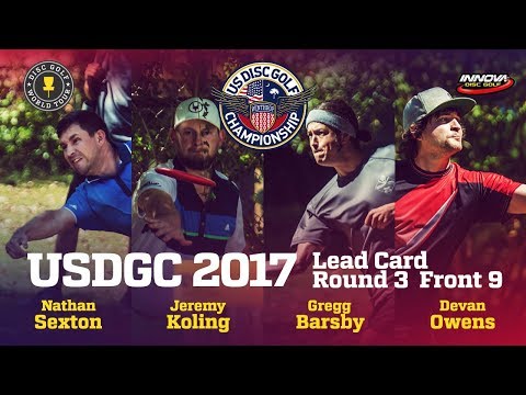 USDGC 2017 Round 3 Lead Card Front 9