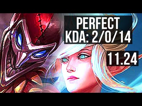 SHACO & Jhin vs JANNA & Aphelios (SUP) | 2/0/14, 1.3M mastery | NA Master | 11.24