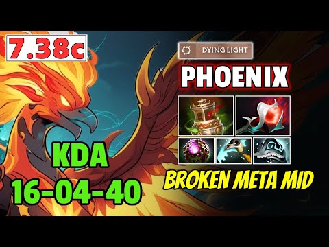DOMINATE Mid with New META Phoenix | Dota 2 7.38c Full Match Guide Gameplay.