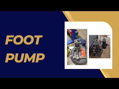 Manual hydraulic foot pump, standard