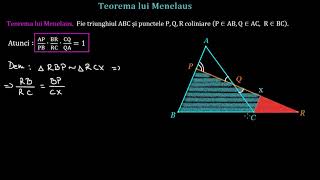 Teorema lui Menelaus (teorie)