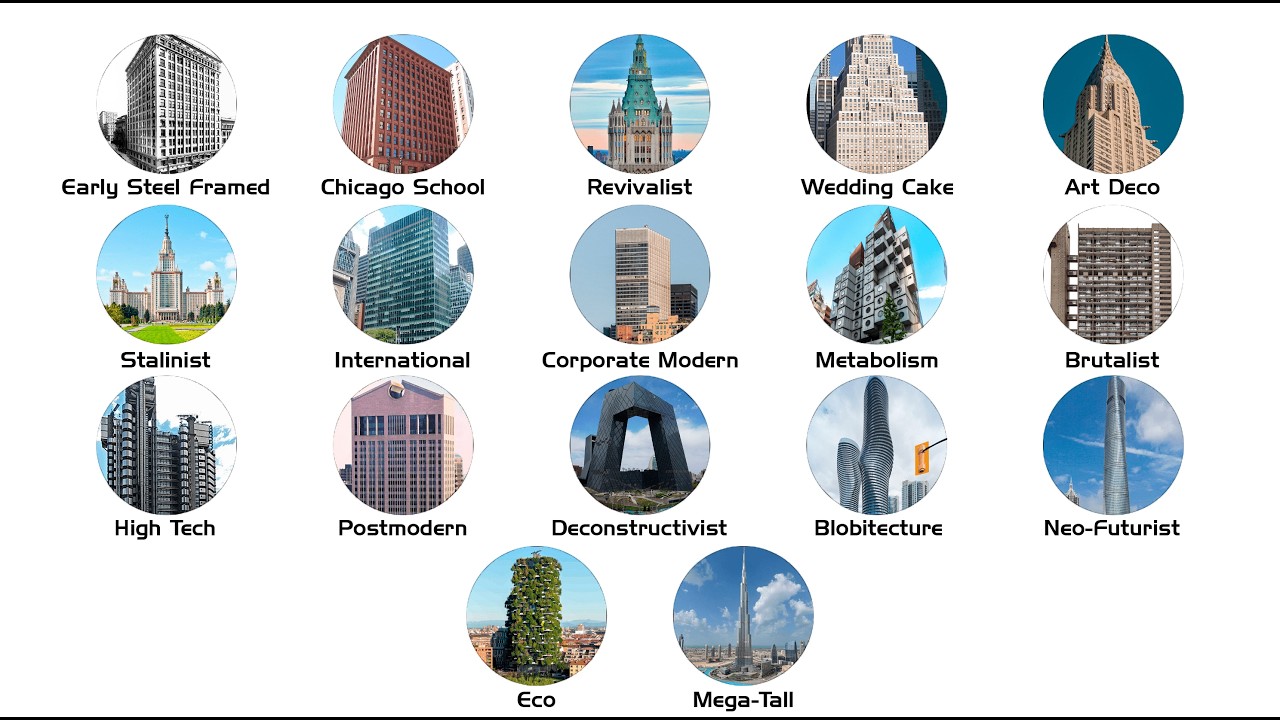 Every Skyscraper Style Explained In 11 Minutes