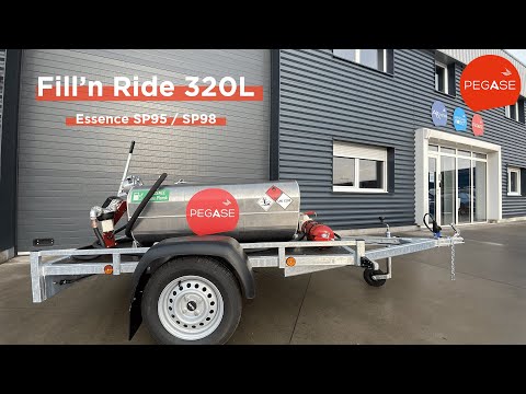 Remorque citerne essence - Cuve de transport SP95 SP98 Conforme ADR inf à 330L_3