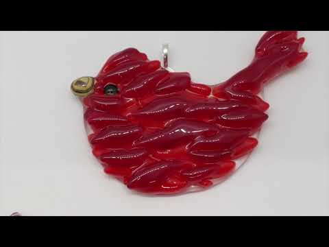 Fused Glass Birds for the Garden