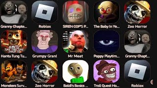 Granny Chapter Two,Roblox,Siren Cop's Prison,The Baby In Yellow,Grumpy Gran,Poppy Playtime 5...